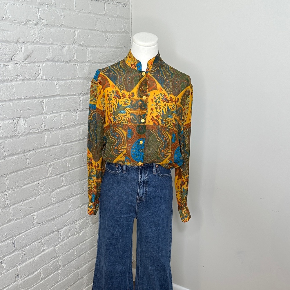 Vintage Paisley Blouse
